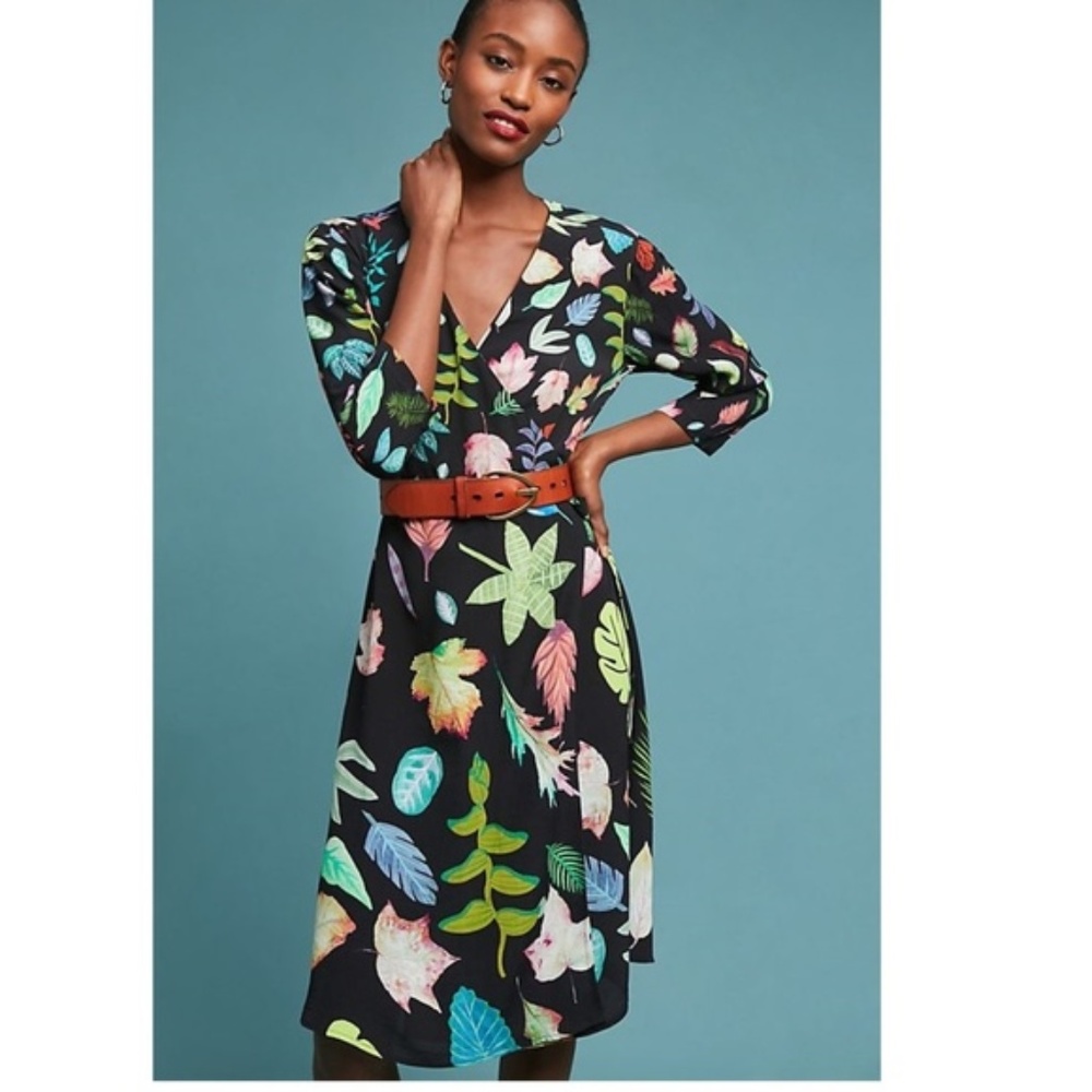 Anthropologie Colario Floral Wrap Dress